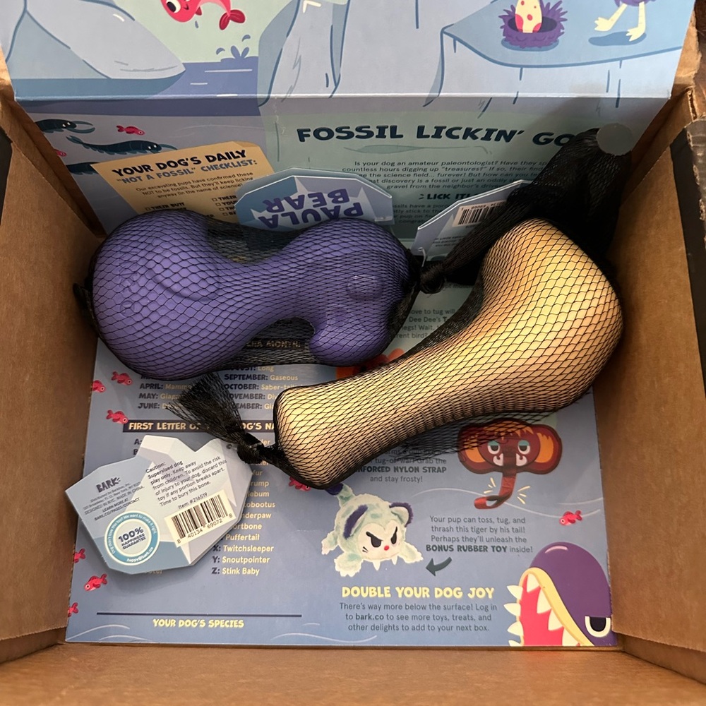 Bark Box Super Chewer - Ice Age set of 2 dog toys